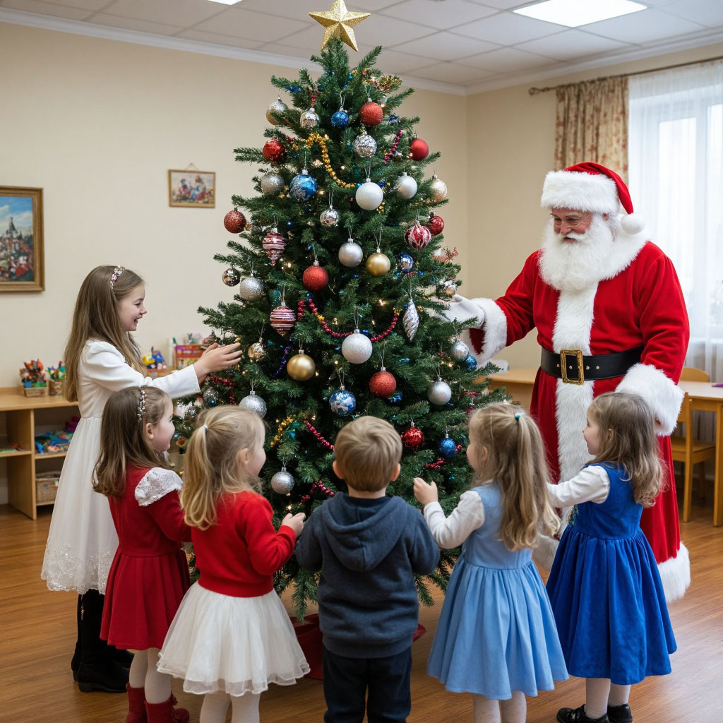 "Новогодний праздник в детском саду"